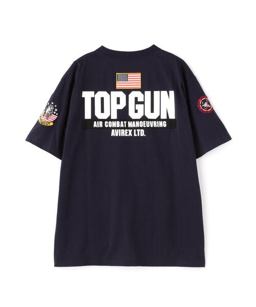 AVIREX（アヴィレックス）の「トップガン パッチ アンド プリント Tシャツ / S/S TOP GUN PATCH-N-PRINT T-SHIRT / アヴィレックス / AVIREX（Tシャツ/カットソー・メンズ・ネイビー/ホワイト・X-LARGE/XX-LARGE/MEDIUM/LARGE）」の16枚目の写真