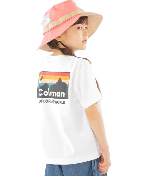 COLEMAN(コールマン)の「【WEB限定】Coleman:<家族おそろい><吸水速乾・UVカット>サンセット プリント TEE(100~150cm)(Tシャツ/カットソー・キッズ・ホワイト/オレンジ・100/110/120/130/140/150)」の3枚目の写真