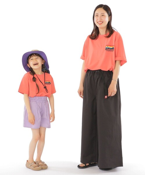 COLEMAN(コールマン)の「【WEB限定】Coleman:<家族おそろい><吸水速乾・UVカット>サンセット プリント TEE(100~150cm)(Tシャツ/カットソー・キッズ・ホワイト/オレンジ・100/110/120/130/140/150)」の6枚目の写真