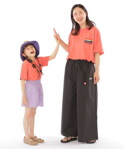 COLEMAN(コールマン)の「【WEB限定】Coleman:<家族おそろい><吸水速乾・UVカット>サンセット プリント TEE(100~150cm)(Tシャツ/カットソー・キッズ・ホワイト/オレンジ・100/110/120/130/140/150)」の8枚目の写真