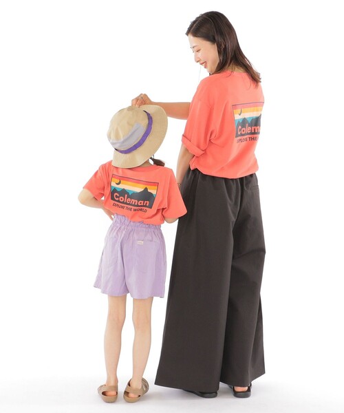 COLEMAN(コールマン)の「【WEB限定】Coleman:<家族おそろい><吸水速乾・UVカット>サンセット プリント TEE(100~150cm)(Tシャツ/カットソー・キッズ・ホワイト/オレンジ・100/110/120/130/140/150)」の11枚目の写真
