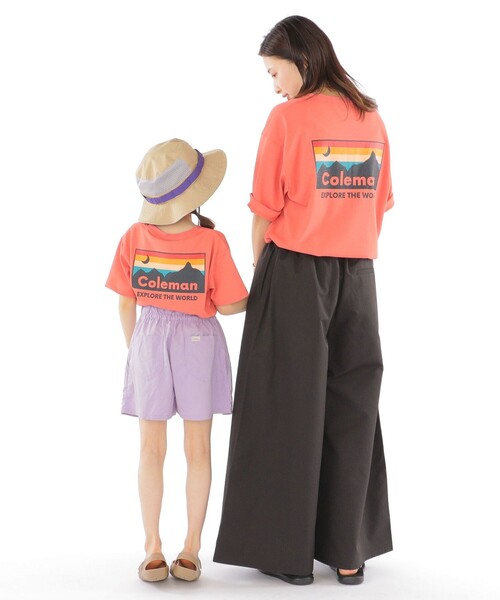 COLEMAN(コールマン)の「【WEB限定】Coleman:<家族おそろい><吸水速乾・UVカット>サンセット プリント TEE(100~150cm)(Tシャツ/カットソー・キッズ・ホワイト/オレンジ・100/110/120/130/140/150)」の13枚目の写真