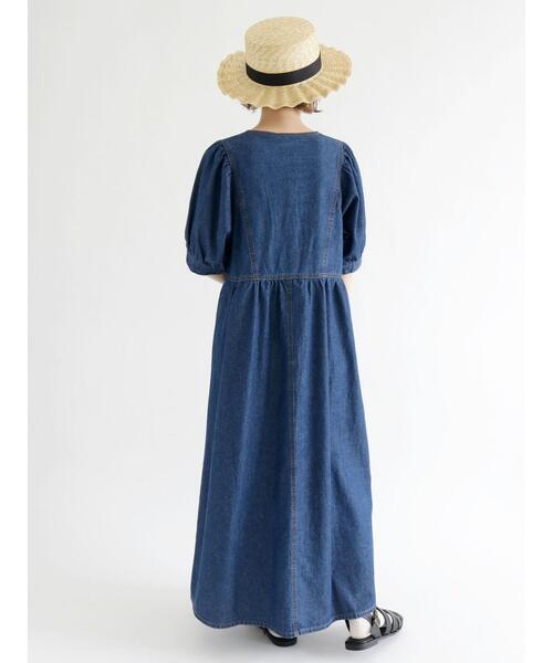 ehka sopo（エヘカソポ）の「デニム切替デザインワンピース（ワンピース・レディース・ブラック/ネイビー/ブルー・ﾌﾘ-）」の22枚目の写真