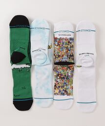 STANCE スタンスソックス シンプソンズ 4足SET STANCE スタンスソックス シンプソンズ 4足SET メンズ - レッグ