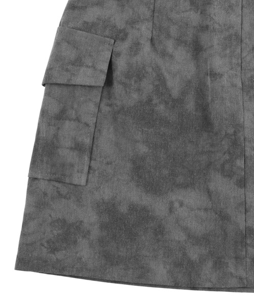 Figments（フィグメンツ）の「タイダイカーゴミニスカート（スカート・レディース・ブラック・FREE）」の6枚目の写真