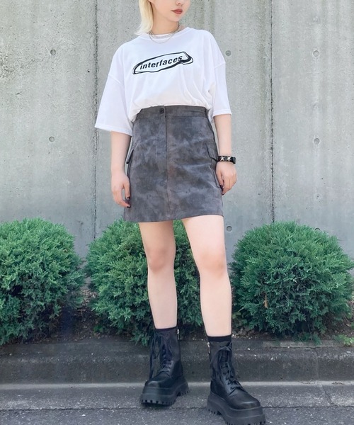 Figments（フィグメンツ）の「タイダイカーゴミニスカート（スカート・レディース・ブラック・FREE）」の11枚目の写真