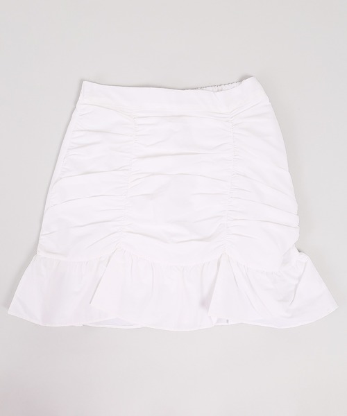 WC（ダブル シー）の「フロントギャザースカート（スカート・レディース・ホワイト/ブラック・FREE）」の7枚目の写真