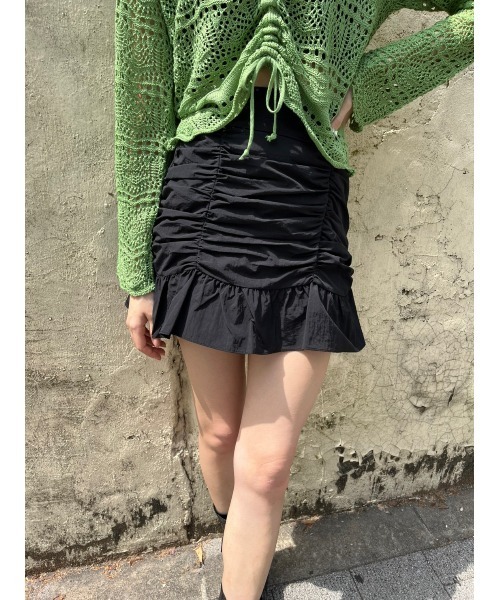 WC（ダブル シー）の「フロントギャザースカート（スカート・レディース・ホワイト/ブラック・FREE）」の16枚目の写真