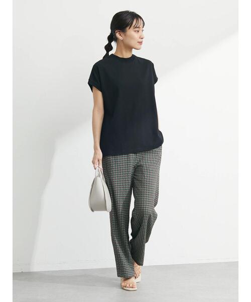 Petit fleur（プチフルール）の「・Petit Fleur モックネックTシャツ（Tシャツ/カットソー・レディース・ブラック/ブラウン/オフホワイト/グリーン・FREE）」の19枚目の写真