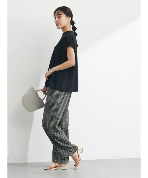 Petit fleur（プチフルール）の「・Petit Fleur モックネックTシャツ（Tシャツ/カットソー・レディース・ブラック/ブラウン/オフホワイト/グリーン・FREE）」の16枚目の写真