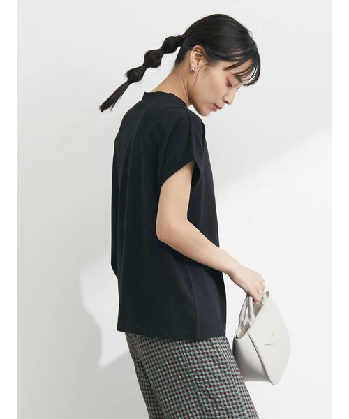 Petit fleur（プチフルール）の「・Petit Fleur モックネックTシャツ（Tシャツ/カットソー・レディース・ブラック/ブラウン/オフホワイト/グリーン・FREE）」の13枚目の写真