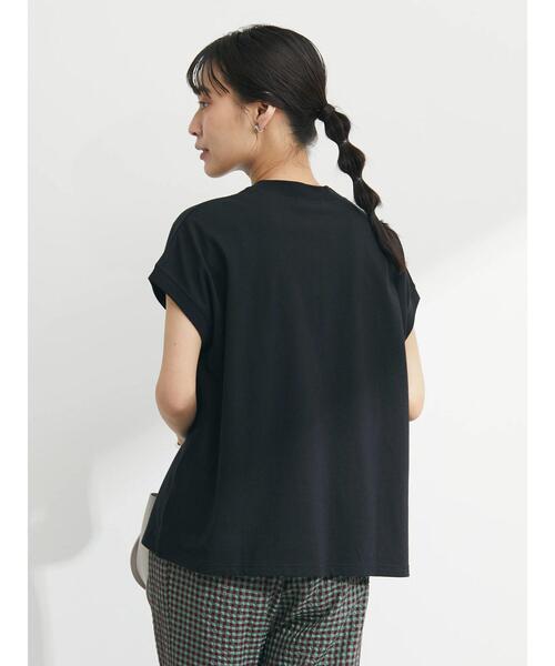 Petit fleur（プチフルール）の「・Petit Fleur モックネックTシャツ（Tシャツ/カットソー・レディース・ブラック/ブラウン/オフホワイト/グリーン・FREE）」の5枚目の写真