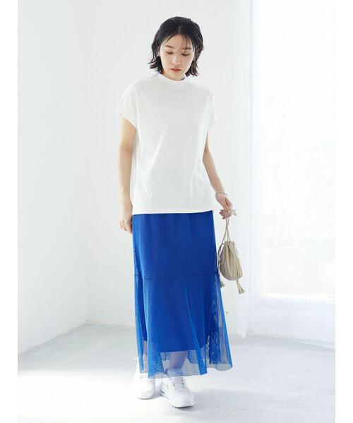 Petit fleur（プチフルール）の「・Petit Fleur モックネックTシャツ（Tシャツ/カットソー・レディース・ブラック/ブラウン/オフホワイト/グリーン・FREE）」の11枚目の写真