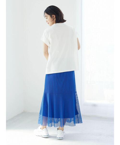 Petit fleur（プチフルール）の「・Petit Fleur モックネックTシャツ（Tシャツ/カットソー・レディース・ブラック/ブラウン/オフホワイト/グリーン・FREE）」の17枚目の写真