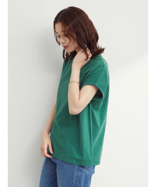 Petit fleur（プチフルール）の「・Petit Fleur モックネックTシャツ（Tシャツ/カットソー・レディース・ブラック/ブラウン/オフホワイト/グリーン・FREE）」の18枚目の写真