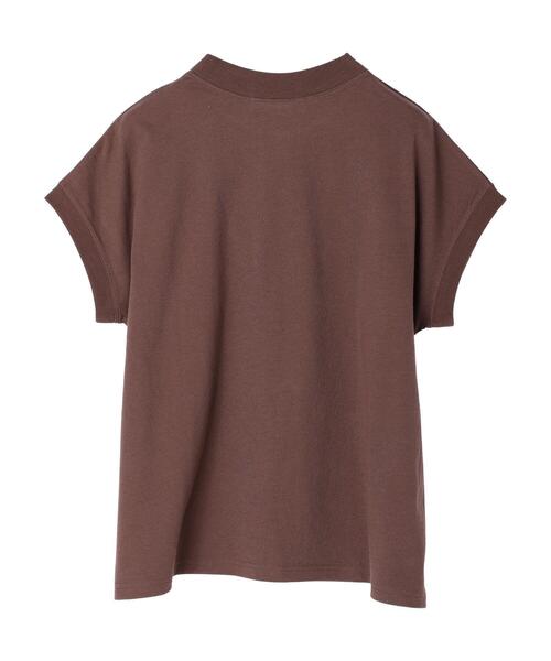 Petit fleur（プチフルール）の「・Petit Fleur モックネックTシャツ（Tシャツ/カットソー・レディース・ブラック/ブラウン/オフホワイト/グリーン・FREE）」の7枚目の写真