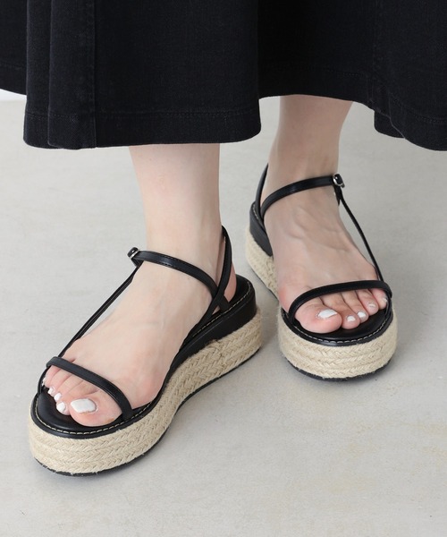 Chico（チコ）の「厚底ジュートナローベルトサンダル（サンダル・レディース・ホワイト/ブラック/シルバー・SMALL/MEDIUM/LARGE）」の18枚目の写真