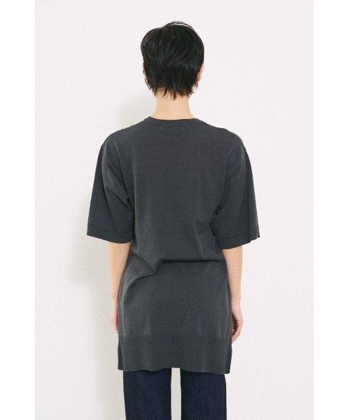 BLACK BY MOUSSY（ブラックバイマウジー）の「cotton washable tops（コットンウォッシャブルトップス）（ニット/セーター・レディース・グリーン/ボルドー/ライトブラック・FREE）」の19枚目の写真
