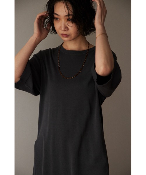BLACK BY MOUSSY（ブラックバイマウジー）の「cotton washable tops（コットンウォッシャブルトップス）（ニット/セーター・レディース・グリーン/ボルドー/ライトブラック・FREE）」の7枚目の写真
