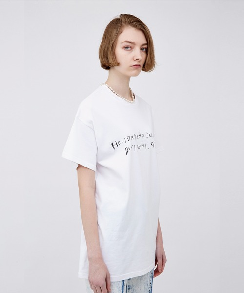 VIAVANDA（ヴィアヴァンダ）の「CALOLIES BIG TEE（その他トップス・レディース・ブラック/カーキ/ホワイト・FREE）」の10枚目の写真