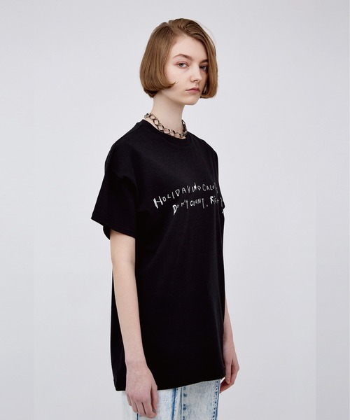 VIAVANDA（ヴィアヴァンダ）の「CALOLIES BIG TEE（その他トップス・レディース・ブラック/カーキ/ホワイト・FREE）」の12枚目の写真