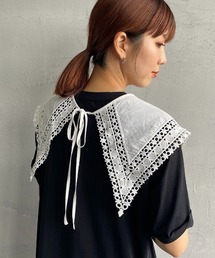 JF Ready Made | [Jf Ready Made/ジェイエフレディメイド] コットンレース 2WAYビッグ付け襟(付け襟)