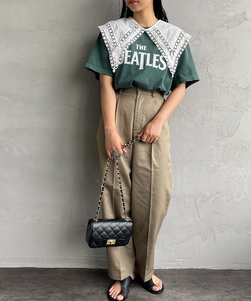 JF Ready Made（ジェイエフレディメイド）の「[Jf Ready Made/ジェイエフレディメイド] コットンレース 2WAYビッグ付け襟（付け襟・レディース・ホワイト/ブラック・F）」の6枚目の写真