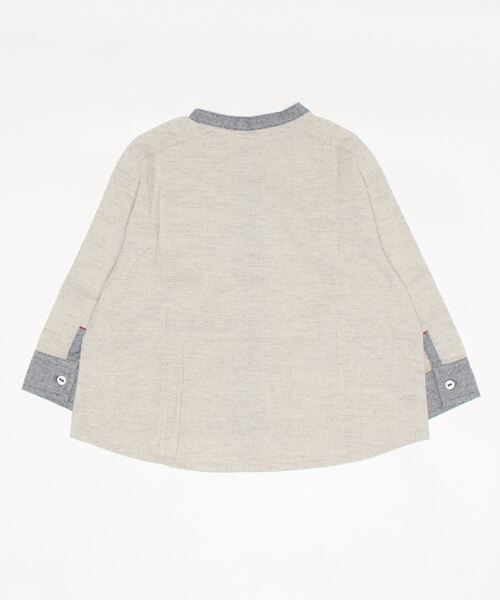 RAGMART（ラグマート）の「バンドカラーシャツ（シャツ/ブラウス・キッズ・グレー/ストライプ/チェック・110cm/100cm/120cm/130cm）」の13枚目の写真