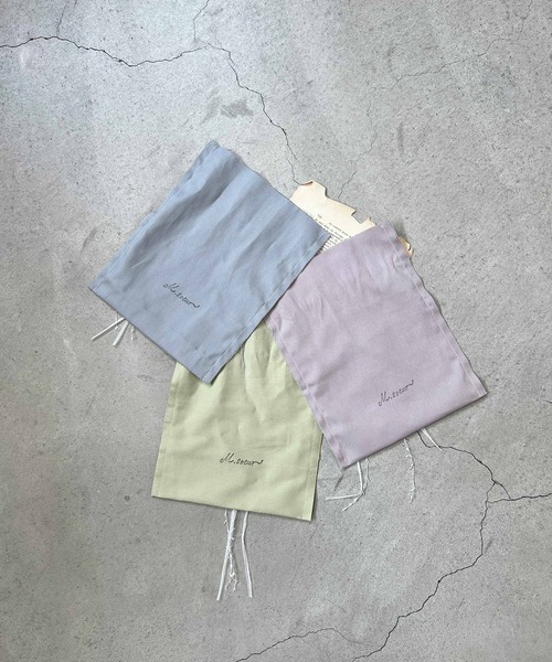 m.soeur（エムスール）の「巾着ギフト袋＊ドライフラワー付き（ラッピングキット・レディース・パープル/ブルー/グリーン・FREE）」の15枚目の写真