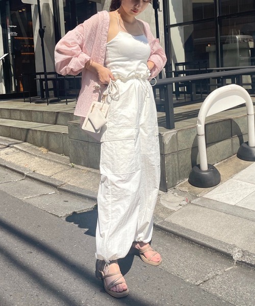 one after another NICE CLAUP(ワンアフターアナザーナイスクラップ)の「パラシュートパンツ(その他パンツ・レディース・オフホワイト/モカ/ピンク・FREE)」の10枚目の写真