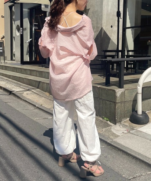 one after another NICE CLAUP(ワンアフターアナザーナイスクラップ)の「パラシュートパンツ(その他パンツ・レディース・オフホワイト/モカ/ピンク・FREE)」の7枚目の写真