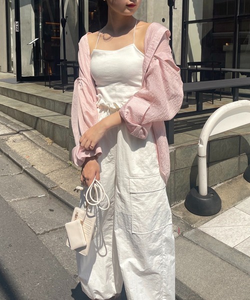 one after another NICE CLAUP(ワンアフターアナザーナイスクラップ)の「パラシュートパンツ(その他パンツ・レディース・オフホワイト/モカ/ピンク・FREE)」の14枚目の写真