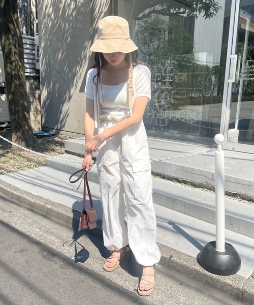 one after another NICE CLAUP(ワンアフターアナザーナイスクラップ)の「パラシュートパンツ(その他パンツ・レディース・オフホワイト/モカ/ピンク・FREE)」の11枚目の写真