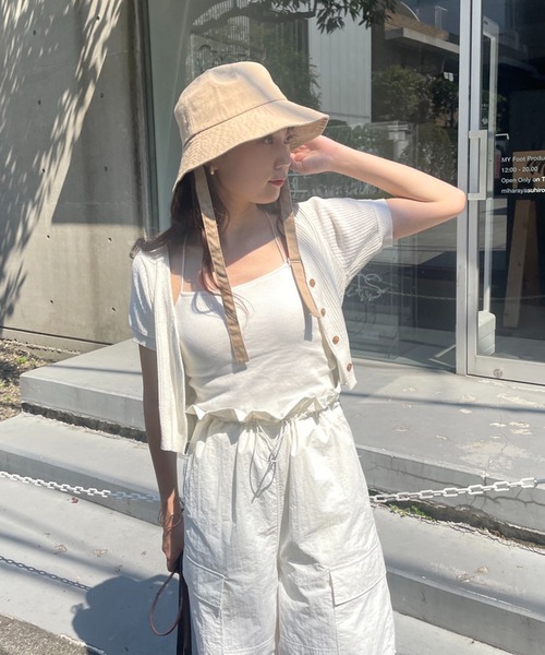 one after another NICE CLAUP(ワンアフターアナザーナイスクラップ)の「パラシュートパンツ(その他パンツ・レディース・オフホワイト/モカ/ピンク・FREE)」の4枚目の写真