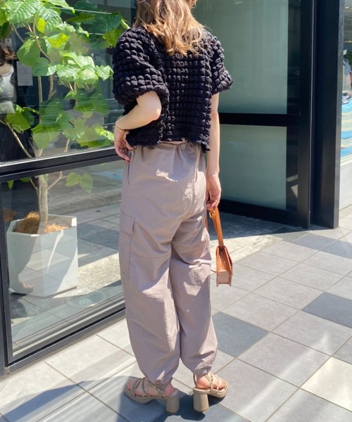 one after another NICE CLAUP(ワンアフターアナザーナイスクラップ)の「パラシュートパンツ(その他パンツ・レディース・オフホワイト/モカ/ピンク・FREE)」の5枚目の写真