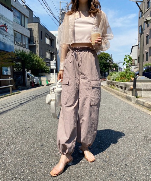 one after another NICE CLAUP(ワンアフターアナザーナイスクラップ)の「パラシュートパンツ(その他パンツ・レディース・オフホワイト/モカ/ピンク・FREE)」の18枚目の写真