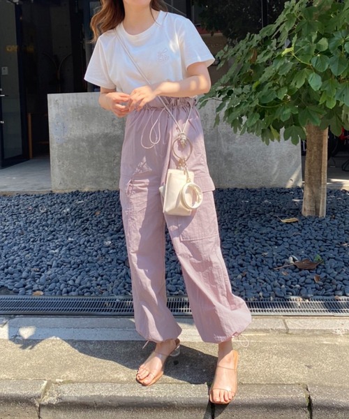 one after another NICE CLAUP(ワンアフターアナザーナイスクラップ)の「パラシュートパンツ(その他パンツ・レディース・オフホワイト/モカ/ピンク・FREE)」の17枚目の写真