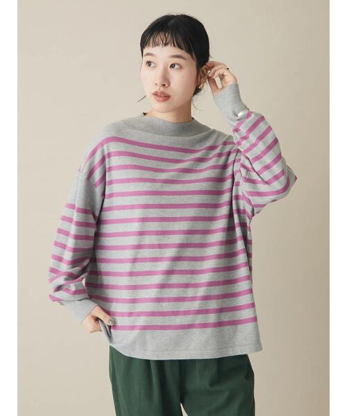 CRAFT STANDARD BOUTIQUE（クラフトスタンダードブティック）の「ボーダーニットプルオーバー　＊◆（ニット/セーター・レディース・ブラック系その他4/グレー系その他4/ブルー系その他2・FREE）」の21枚目の写真