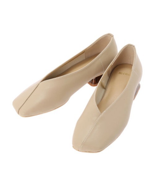 Green　Parks（グリーンパークス）の「・minia クリアヒールパンプス（パンプス・レディース・ライトベージュ/ブラック/パイソン・LL/S/M/L）」の14枚目の写真