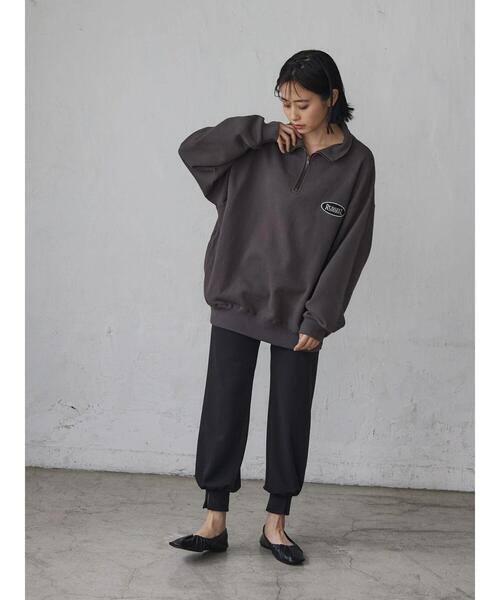 rem closet(レムクローゼット)の「ジョーゼットスリットジョガーパンツ(その他パンツ・レディース・ブラック/イエロー・S/M)」の9枚目の写真