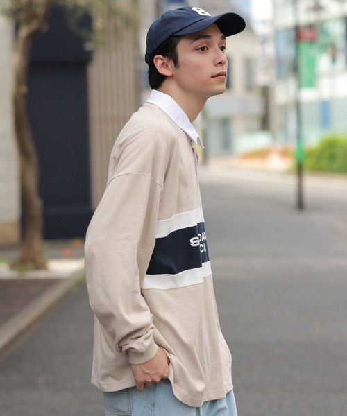 WEGO(ウィゴー)の「WEGO/ヘビーウエイト ラガーシャツ(ポロシャツ・メンズ・ブラック/ダークグリーン/ベージュ/ワイン・MEDIUM/LARGE)」の13枚目の写真