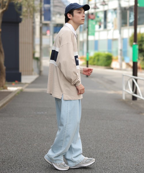 WEGO(ウィゴー)の「WEGO/ヘビーウエイト ラガーシャツ(ポロシャツ・メンズ・ブラック/ダークグリーン/ベージュ/ワイン・MEDIUM/LARGE)」の10枚目の写真