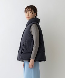 SONO ソーノ ダウンベスト ペプラム ネイビー サイズ1 ヘム Sono（ソーノ）｜ダウンベスト一覧 - WEAR