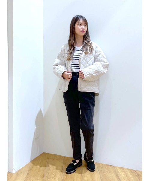 BAYFLOW(ベイフロー)の「コーデュロイテーパーパンツ(その他パンツ・レディース・ピンク/グレイッシュベージュ/チャコール/オフホワイト・SMALL/MEDIUM/LARGE)」の14枚目の写真
