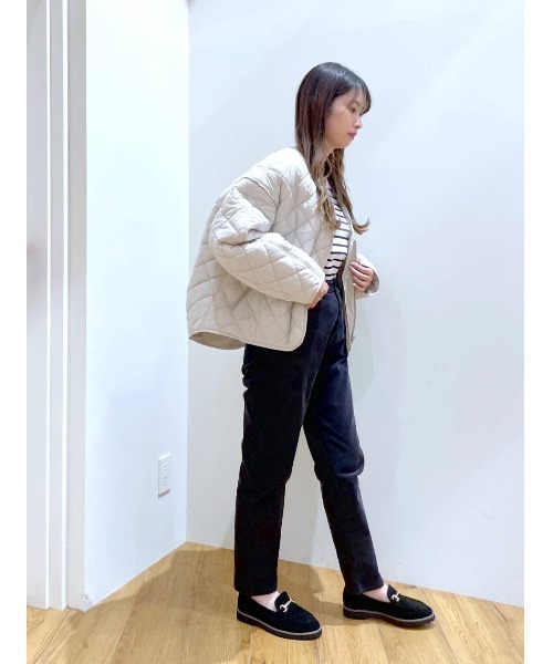 BAYFLOW(ベイフロー)の「コーデュロイテーパーパンツ(その他パンツ・レディース・ピンク/グレイッシュベージュ/チャコール/オフホワイト・SMALL/MEDIUM/LARGE)」の15枚目の写真