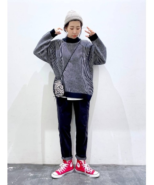 BAYFLOW(ベイフロー)の「コーデュロイテーパーパンツ(その他パンツ・レディース・ピンク/グレイッシュベージュ/チャコール/オフホワイト・SMALL/MEDIUM/LARGE)」の17枚目の写真