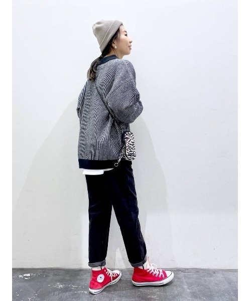 BAYFLOW(ベイフロー)の「コーデュロイテーパーパンツ(その他パンツ・レディース・ピンク/グレイッシュベージュ/チャコール/オフホワイト・SMALL/MEDIUM/LARGE)」の18枚目の写真