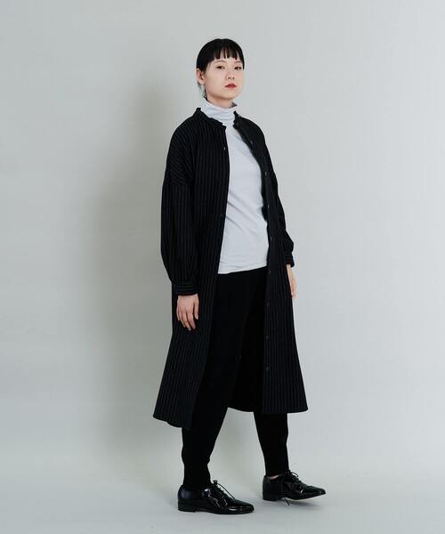 conges payes ADIEU TRISTESSE（コンジェ ペイエ アデュートリステス）の「ハイネック天竺カットソー（Tシャツ/カットソー・レディース・レッド/ホワイト/ネイビー/ブラック/グレー・FREE）」の15枚目の写真