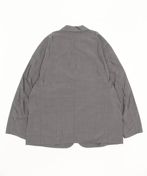 GOLD（ゴールド）の「GOLD / ゴールド：COTTON / SILK CHAMBRAY TAILORED JACKET：22A-GL15044[MUS]（テーラードジャケット・メンズ・ブラック・L）」の2枚目の写真