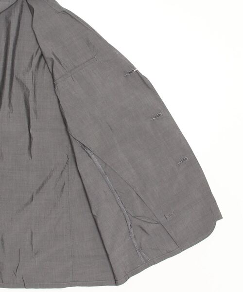 GOLD（ゴールド）の「GOLD / ゴールド：COTTON / SILK CHAMBRAY TAILORED JACKET：22A-GL15044[MUS]（テーラードジャケット・メンズ・ブラック・L）」の3枚目の写真